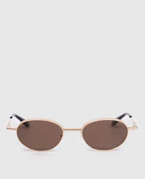 Alexander McQueen Gold sunglasses with logo 841560I3330