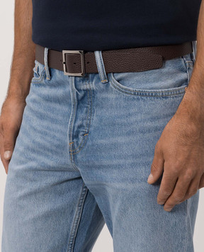 Orciani Dollaro brown leather belt U08311DDO