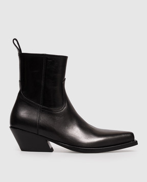 Ann Demeulemeester Black leather cossacks Imme B0014393LT205