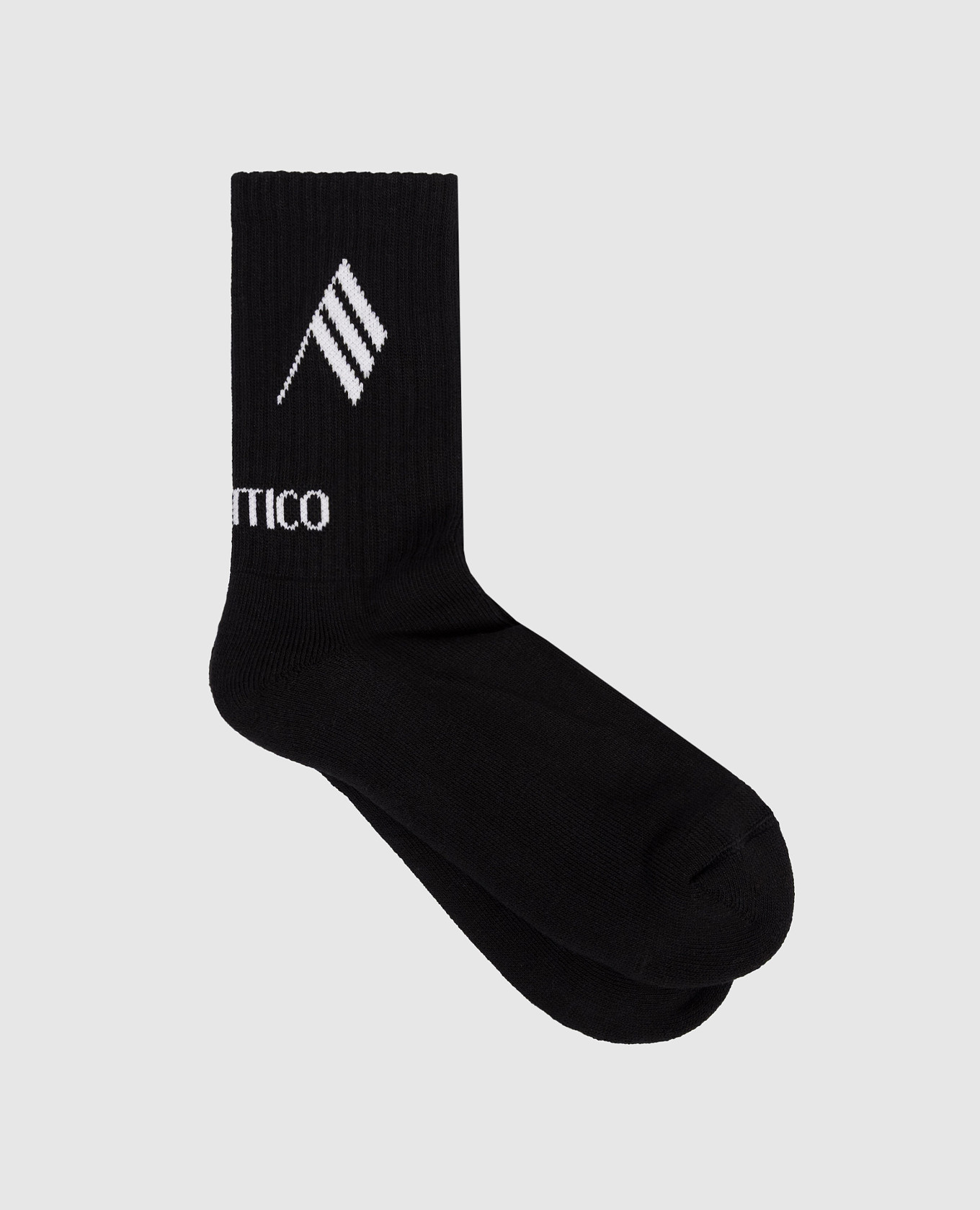 

Black socks with logo The Attico