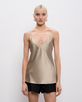 Max Mara BACCO beige silk top MXEBACCO