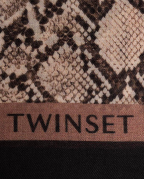 Twinset Beige printed scarf 262LI4BRR