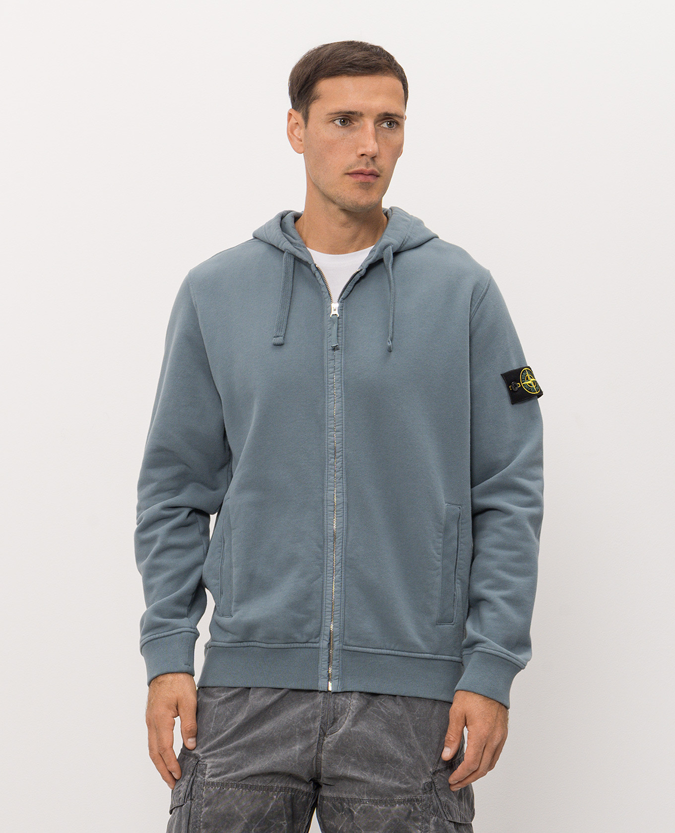 Blue sports jacket Stone Island 3