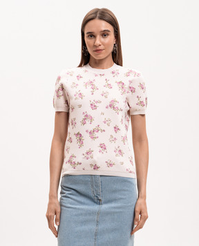 Magda Butrym Pink printed T-shirt KNITWEAR19TOP390526