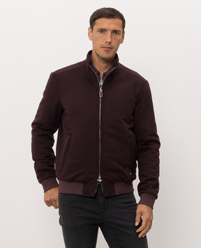 Stefano Ricci Burgundy cashmere jacket MZJ6300161C0001T