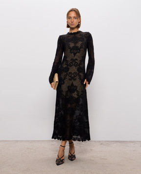 Twinset Black alpaca wool dress 262TP3344