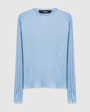 Versace Blue jumper with emblem 10208141A14736