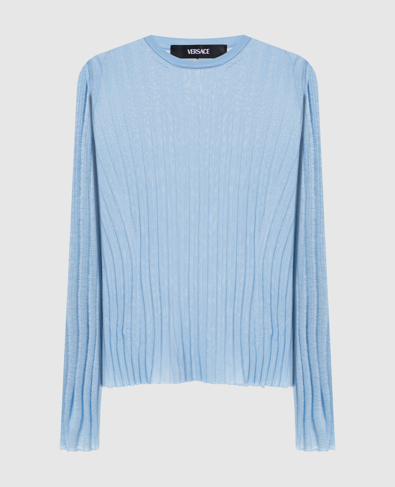 Blue jumper with emblem Versace
