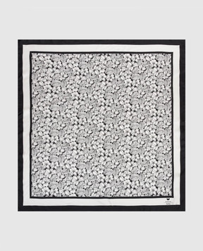 Max Mara Weekend ONESTO white silk scarf with floral print WKAONESTO