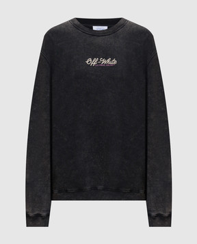 Off-White Royal grey sweatshirt with logo 2BA055S26FLE005