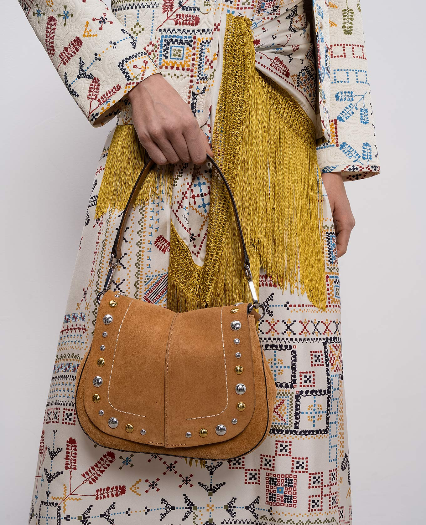 Brown suede bag Helena Gianni Chiarini 2