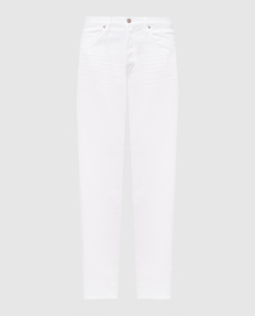 Tom Ford White jeans with logo patch DPH001DMC107
