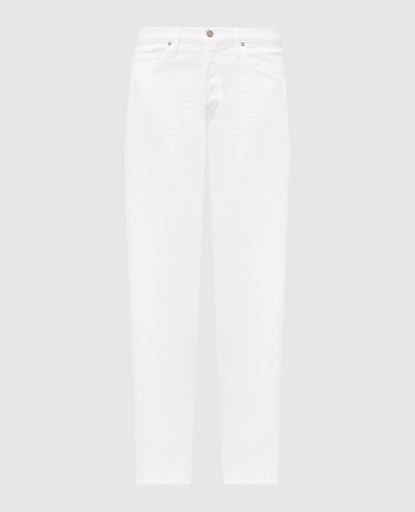 

White jeans with logo patch Tom Ford