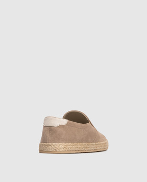 Brunello Cucinelli Brown suede espadrilles MZUOHEI837