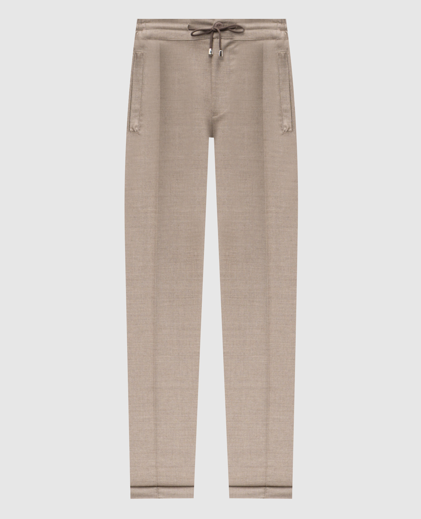 

Beige wool and cashmere tapered pants Doriani Cashmere