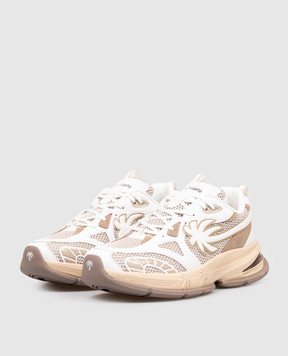 Palm Angels White Runner combo sneakers PMIA10TS26LEA001