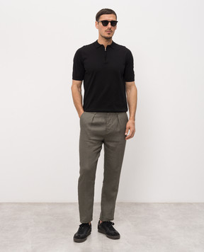 Cashmere&Whiskey Black polo MB004Z