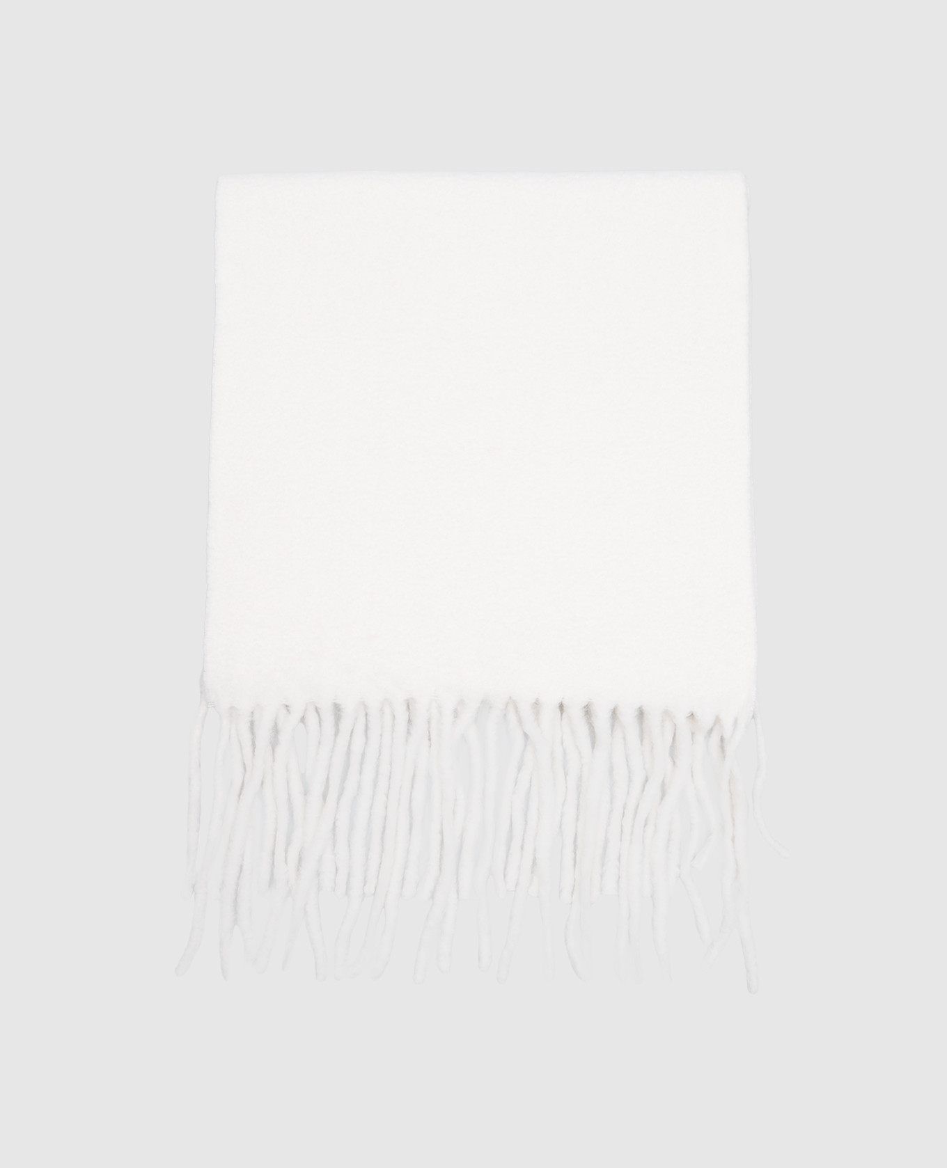 SANTO ivory alpaca wool scarf