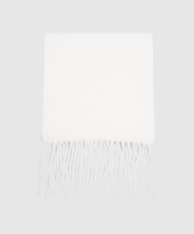 SANTO ivoorkleurige alpaca wollen sjaal