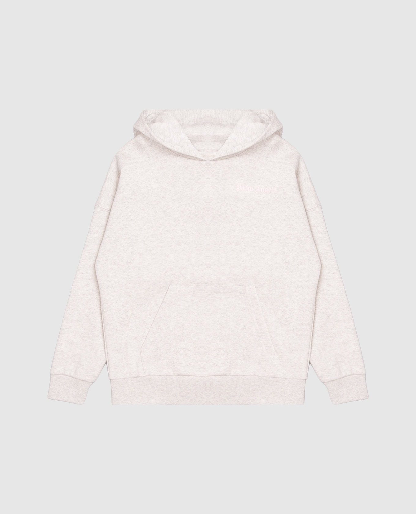 Children's insulated gray hoodie with logo print