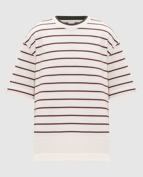 Bottega Veneta Ivory striped T-shirt 871381V6P51
