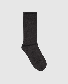 Brunello Cucinelli Gray cashmere socks M64945019