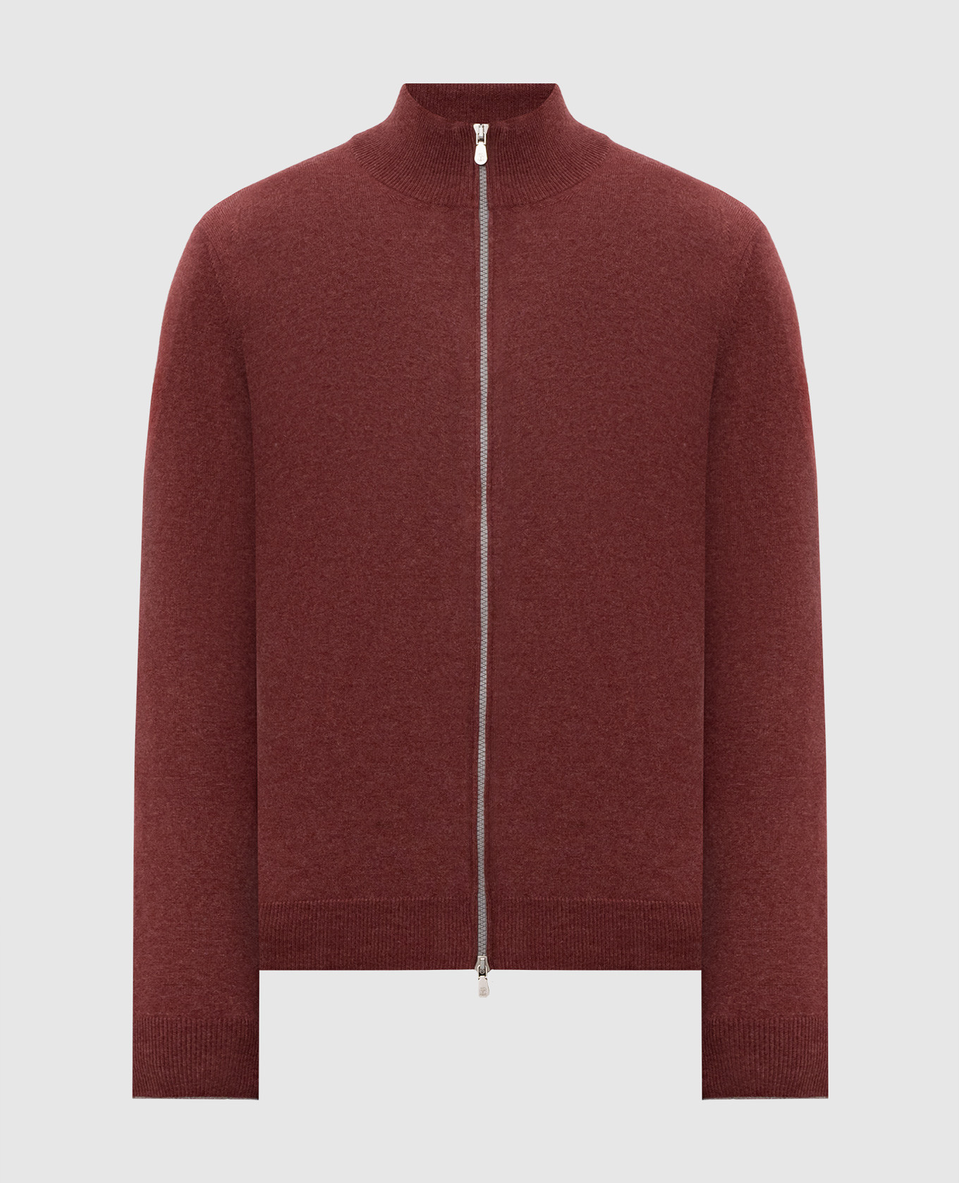 Burgundy cashmere cardigan