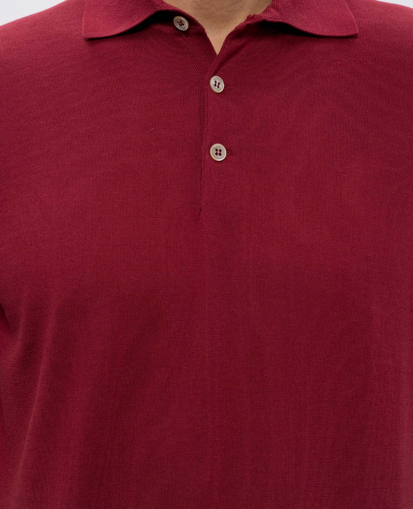 Burgundy polo Brunello Cucinelli 5