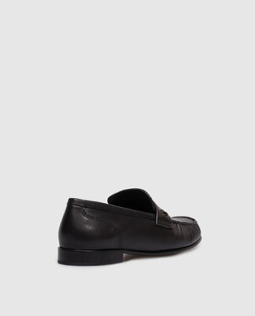 Jimmy Choo Ellis black leather loafers ELLISLOAFERFSLY