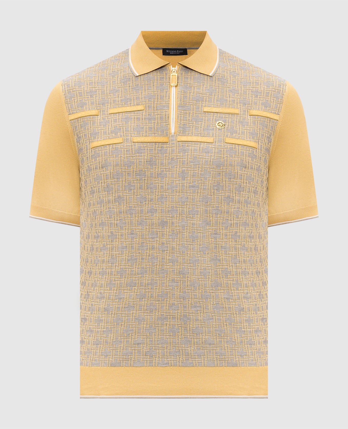 

Yellow polo with silk Stefano Ricci
