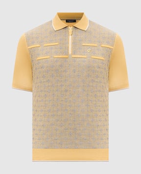 Stefano Ricci Yellow polo with silk K616462Z38F26224