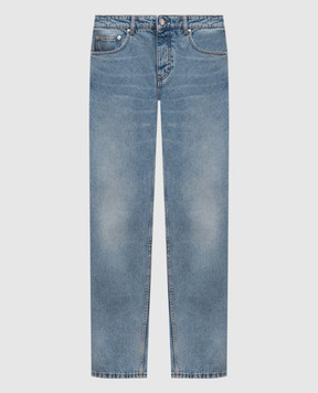 Ami Paris Blue jeans with logo patch HTR001DE0046