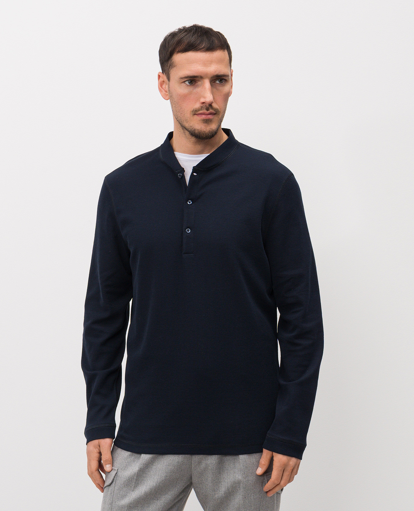 

Blue longsleeve with silk Brunello Cucinelli
