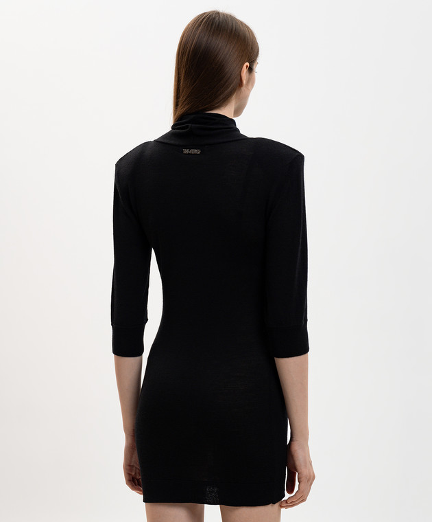 navy blue elegant dress Lady Black Tie - Novalee Gown - Navy - Hot Stone Dress With Lace Up Back main image 0