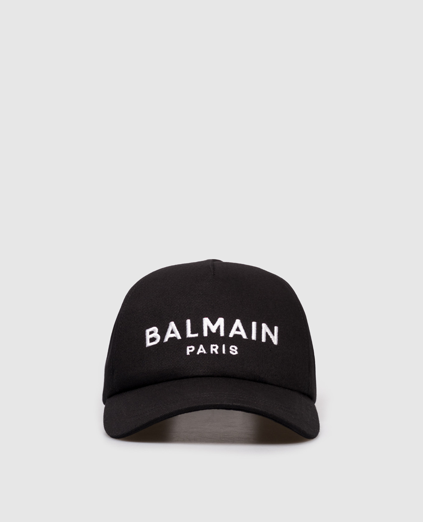 

Black cap with logo embroidery Balmain