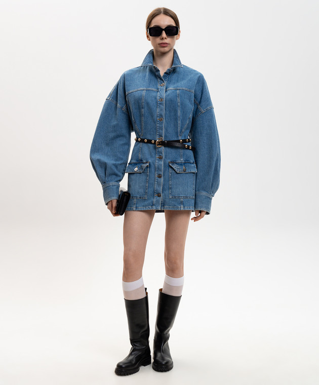 The Attico - Blue denim shirt dress 260WCA00482DDS001AA - shop with  European delivery at Symbol