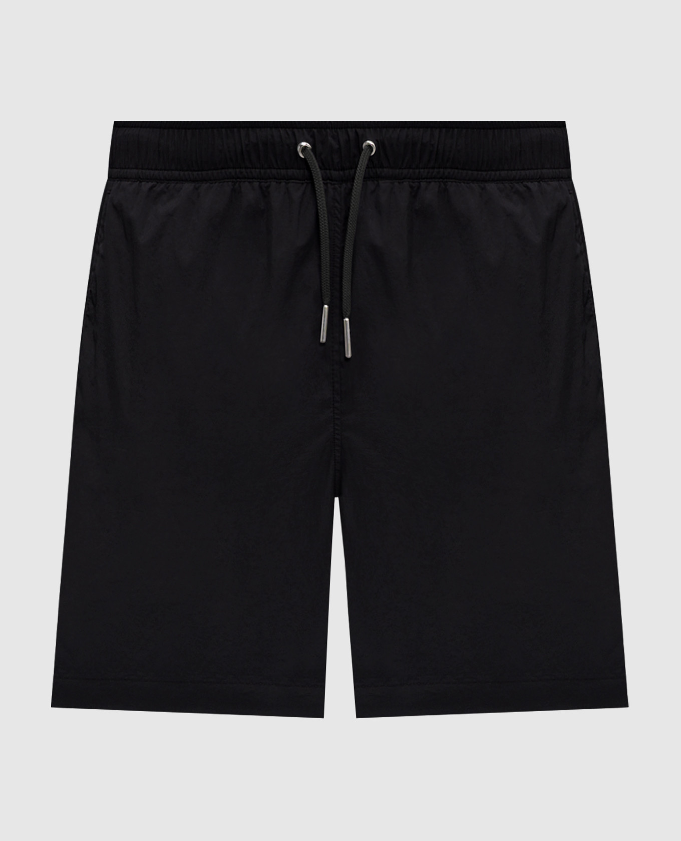 Black long swim shorts