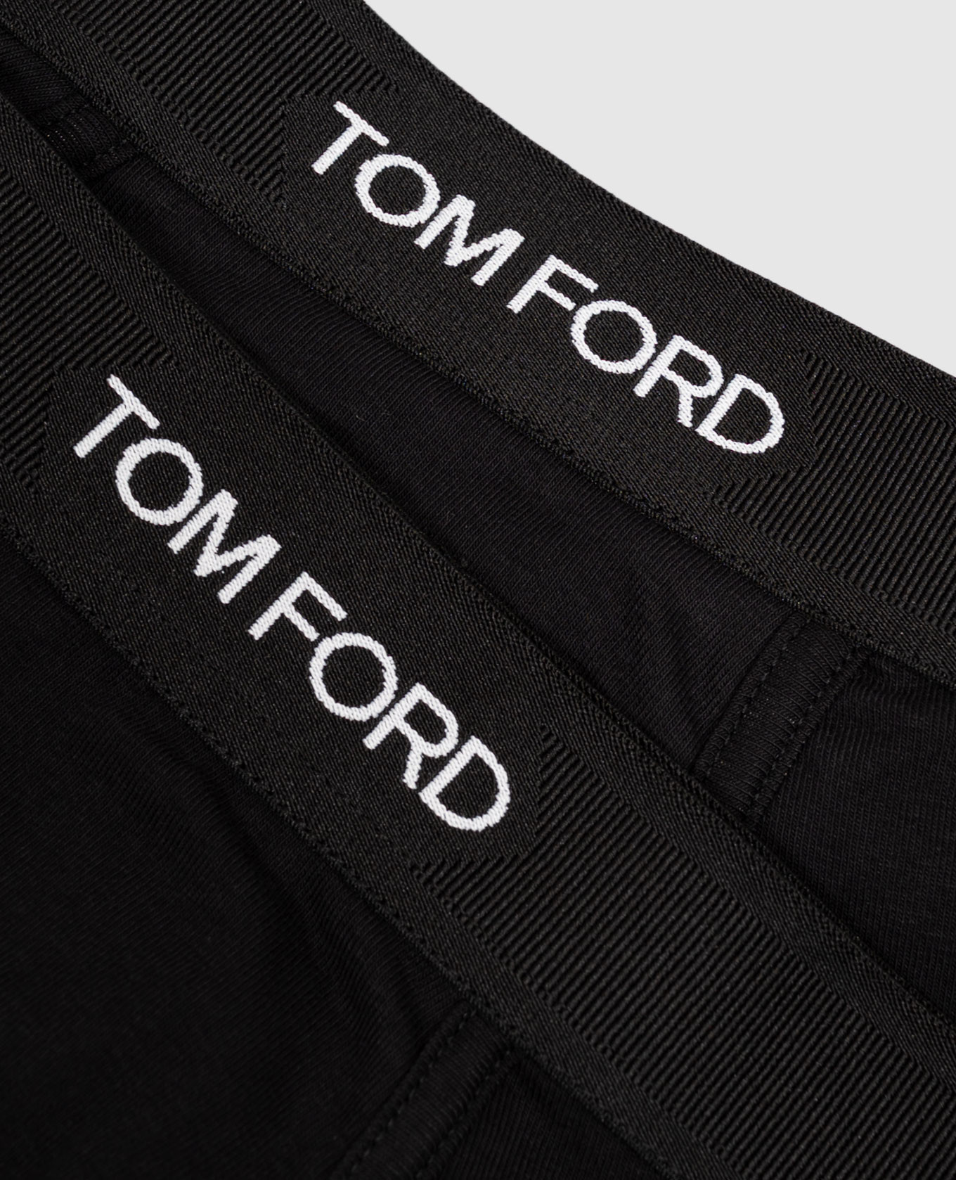 Set of black boxer briefs with contrasting logo pattern Tom Ford 3