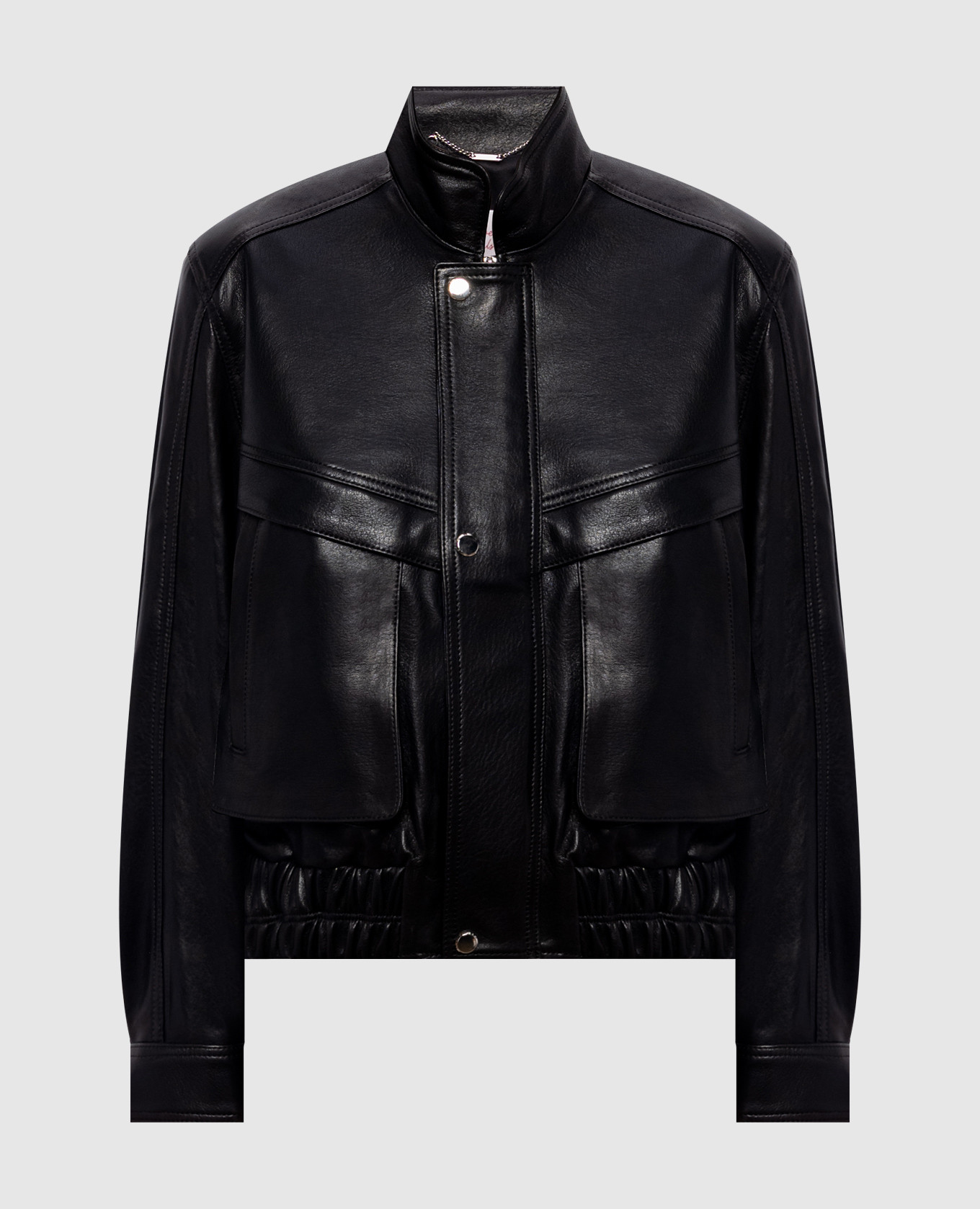 Black leather jacket