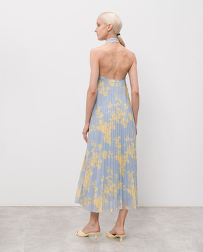 Max & Co Blue dress with pleating MCOGALLO