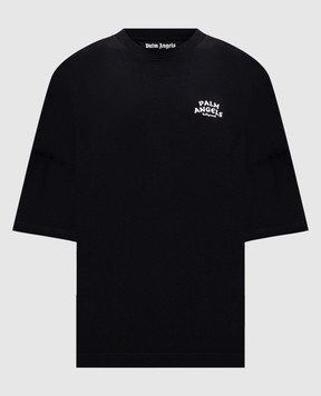 Palm Angels Black T-shirt with print PAMAA005JR003