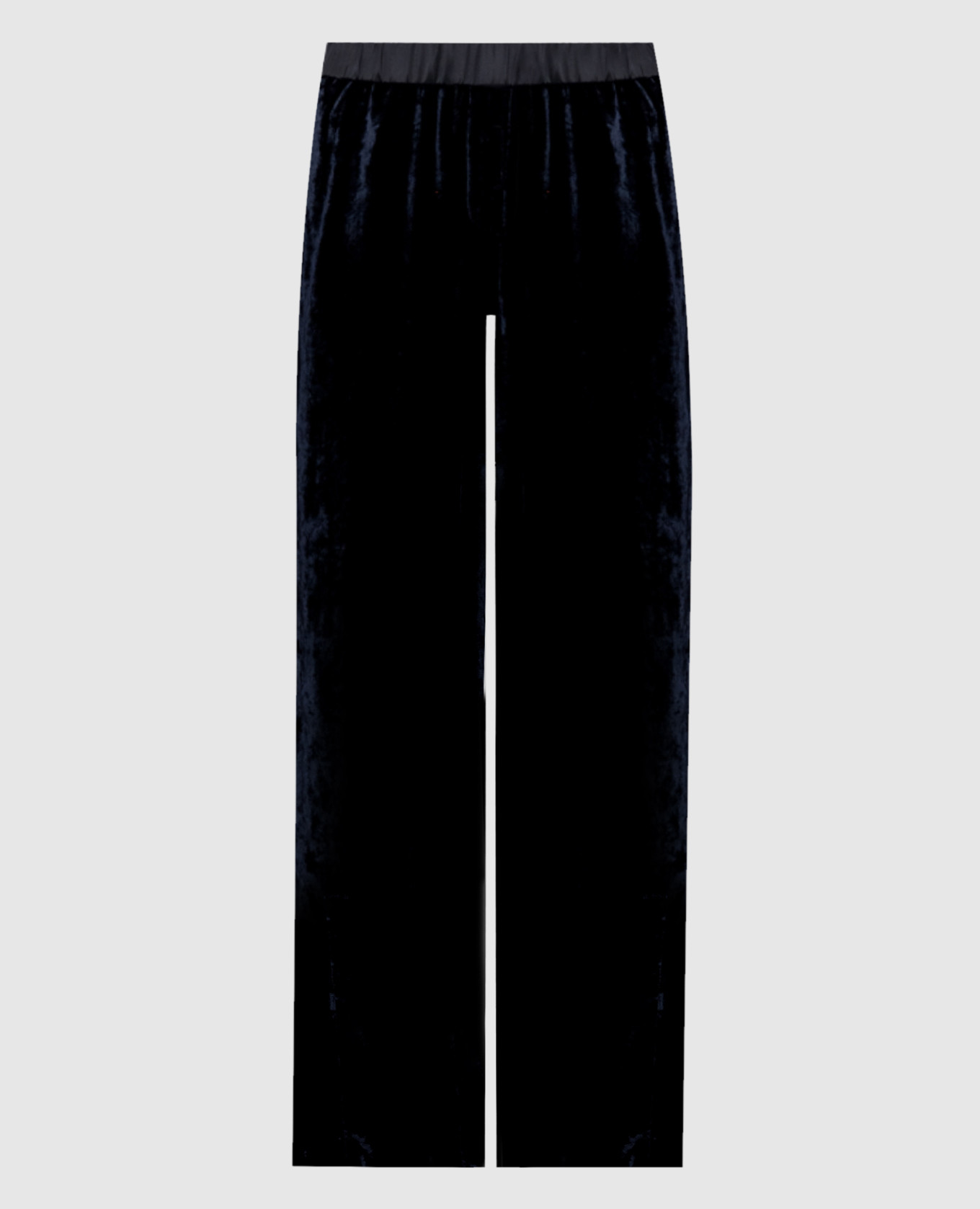 Blue velour pants