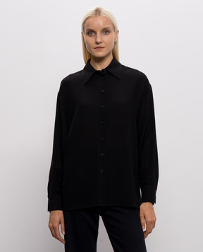 Twinset Black shirt with wool 262TF2071