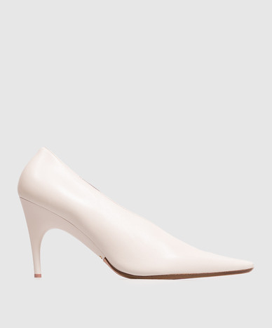 Ivory Duchesse leather shoes