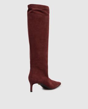 Babe Pay Pls Burgundy suede boots 522502ZA