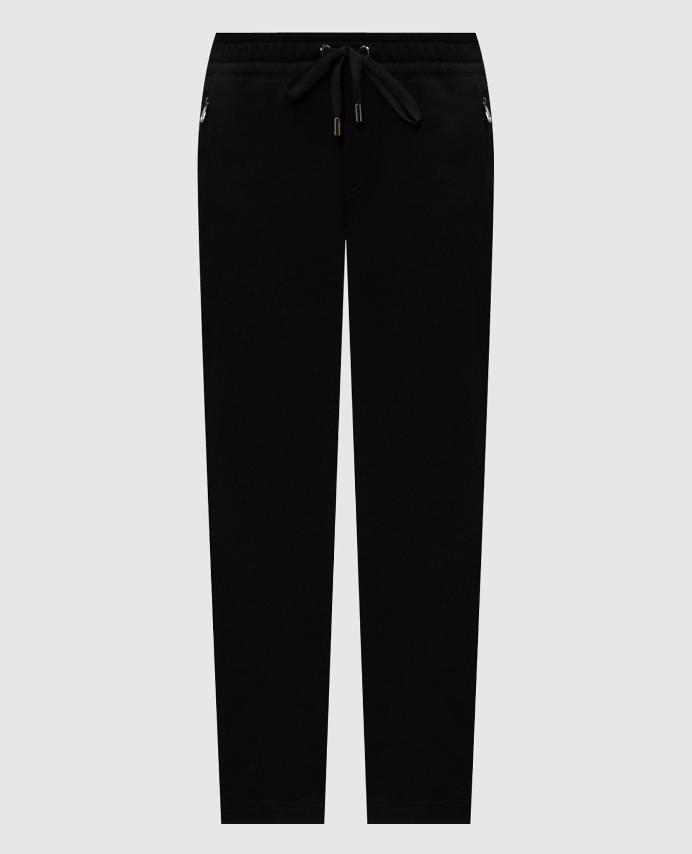 Pantalon de survêtement noir avec écusson logo