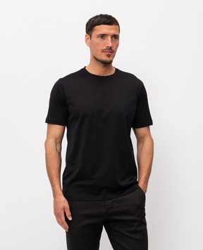 Cashmere&Whiskey Black cotton T-shirt 51502