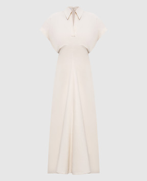 Brunello Cucinelli Beige dress with linen MH126A5426
