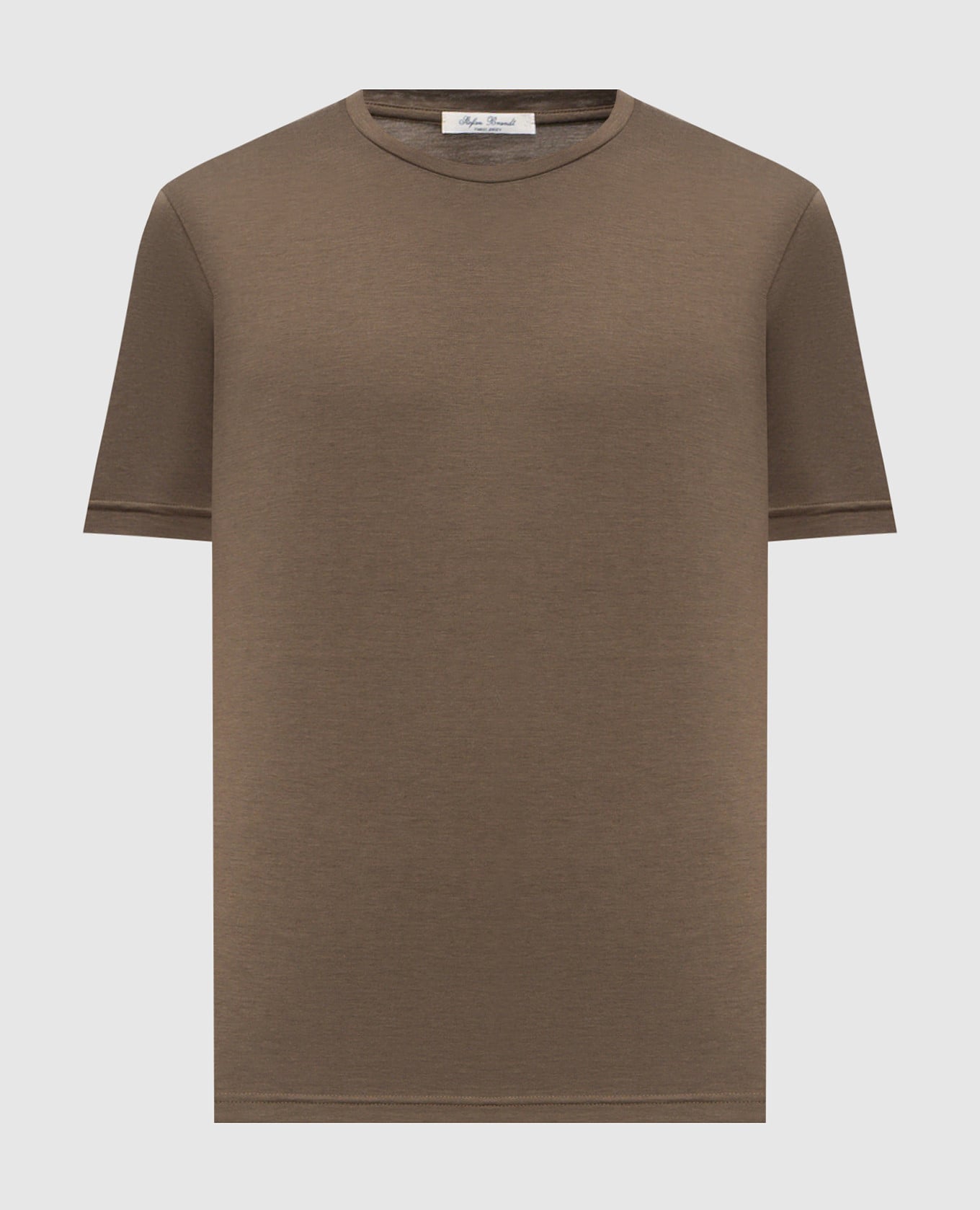 ENNO khaki silk T-shirt