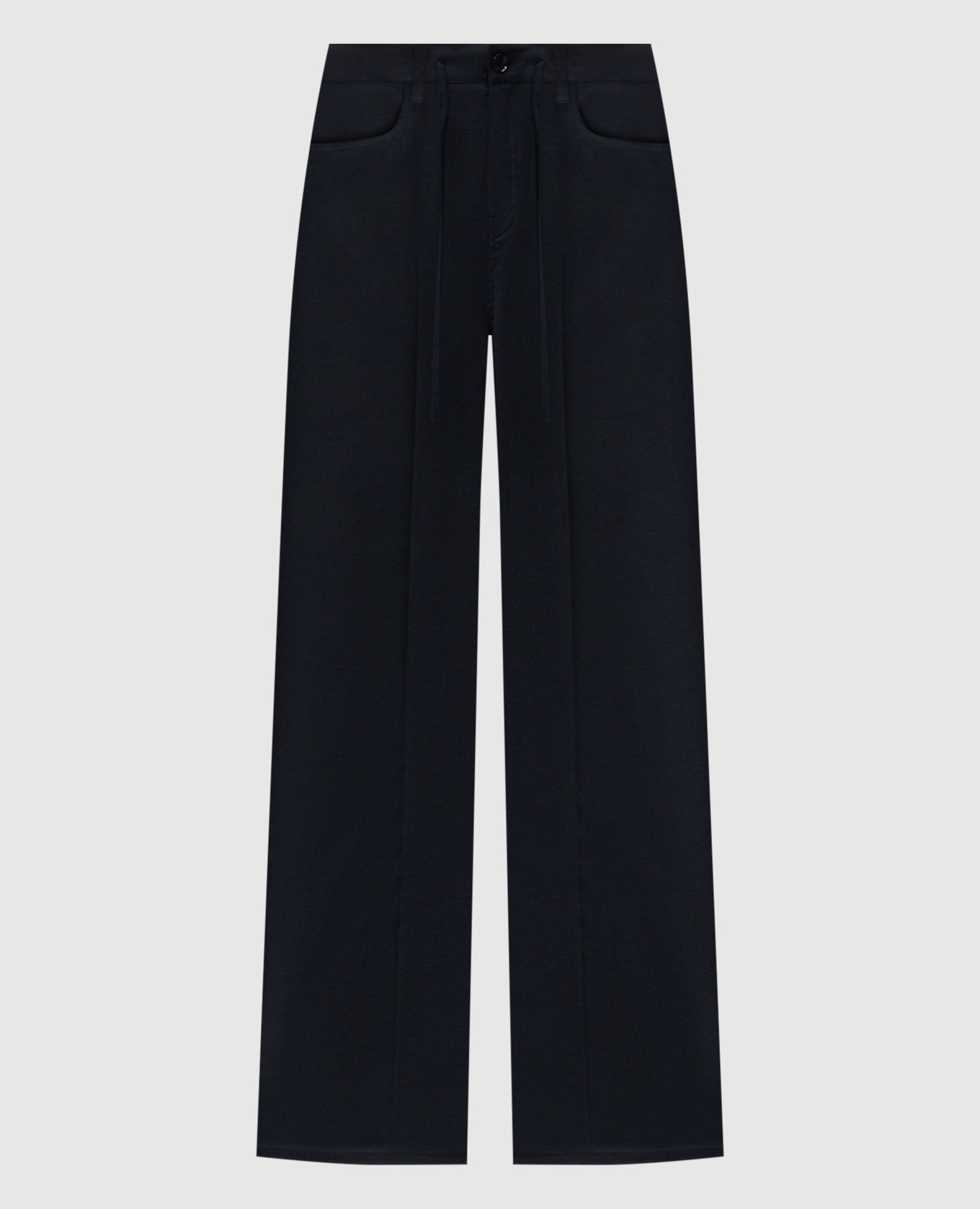 

Blue pants with logo print Twinset